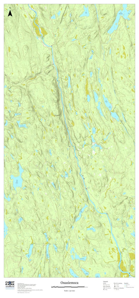Canot Kayak Québec Ouasiemsca #6 digital map