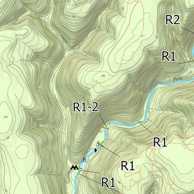 Canot Kayak Québec Petite Cascapedia #2 digital map