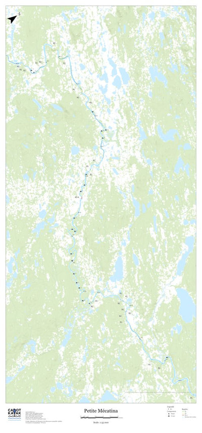 Canot Kayak Québec PetitMecatina #2 digital map