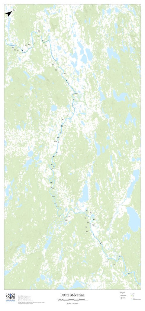 Canot Kayak Québec PetitMecatina #2 digital map