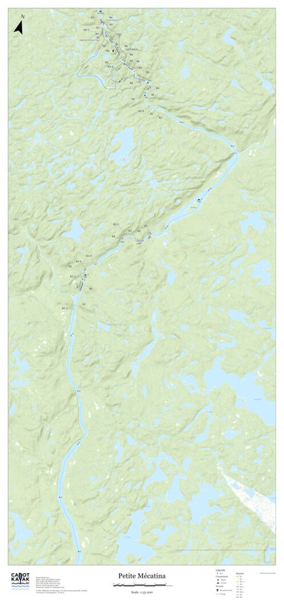 Canot Kayak Québec PetitMecatina #9 digital map