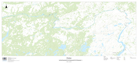 Canot Kayak Québec Pontax #1 digital map