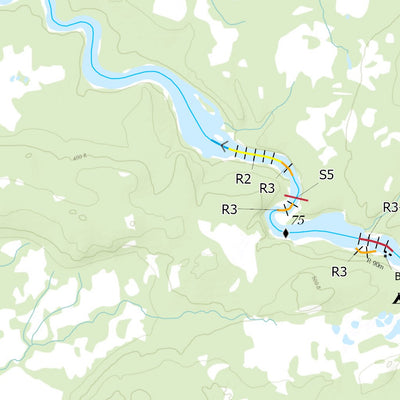 Canot Kayak Québec Pontax #4 digital map