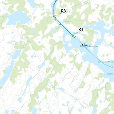 Canot Kayak Québec Povirnituk #7 digital map