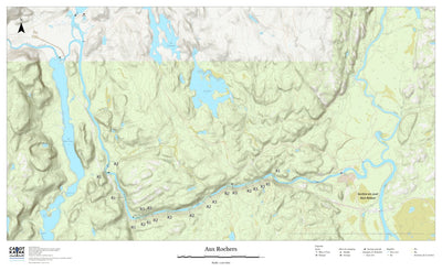 Canot Kayak Québec Rivière Aux Rochers digital map