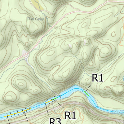 Canot Kayak Québec Rivière Aux Rochers digital map
