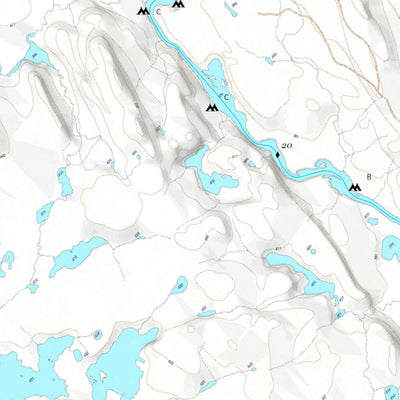 Canot Kayak Québec Rivière Chalifour digital map