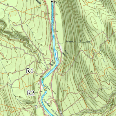 Canot Kayak Québec Rivière Dartmouth digital map