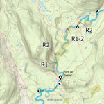 Canot Kayak Québec Rivière du Milieu (Mauricie) digital map
