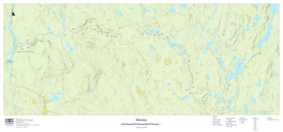 Canot Kayak Québec Rivière Mazana digital map