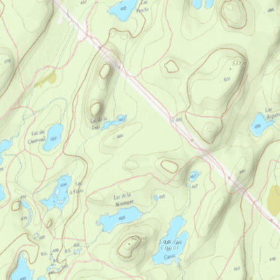 Canot Kayak Québec Rivière Mazana digital map
