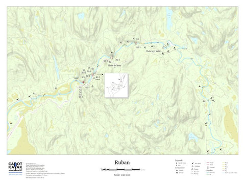 Canot Kayak Québec Ruban #3 digital map