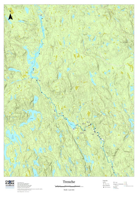Canot Kayak Québec Trenche #1 digital map