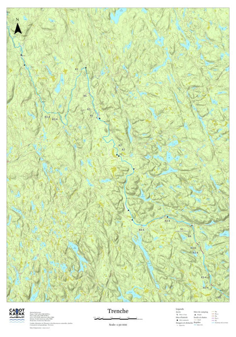 Canot Kayak Québec Trenche #2 digital map