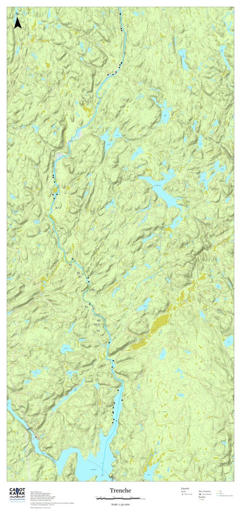 Canot Kayak Québec Trenche #4 digital map