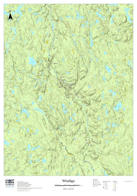 Canot Kayak Québec Windigo #3 digital map
