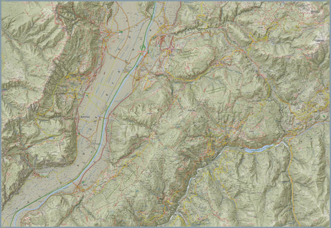 CARTAGO 331 Suedtiroler Weinstrasse Parco Monte Corno Sud digital map