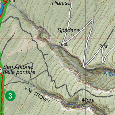 CARTAGO Brenzone sul Garda - Vie dei monti - Carta Ufficiale digital map