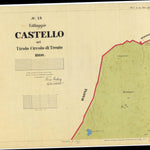 CARTAGO CASTEL CONDINO TIONE Mappa originale d'impianto del Catasto austro-ungarico. Scala 1:2880 bundle