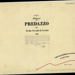 CARTAGO PREDAZZO Mappa originale d'impianto del Catasto austro-ungarico. Scala 1:2880 bundle