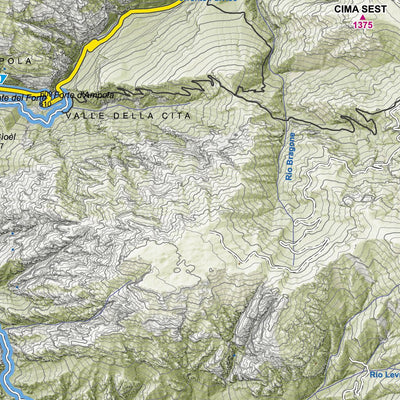 CARTAGO Valle del Chiese Official Mountainbike Map digital map