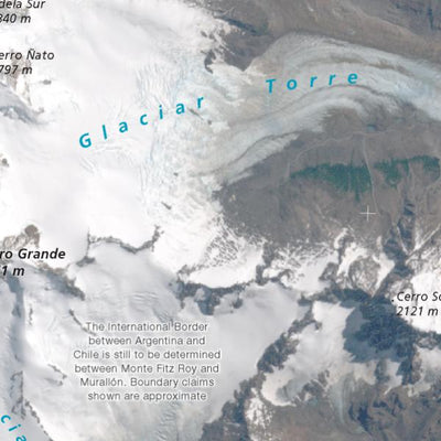 CartDeco Fitz Roy Massif, Los Glaciares National Park digital map