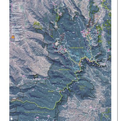 CartDeco Lamington National Park digital map