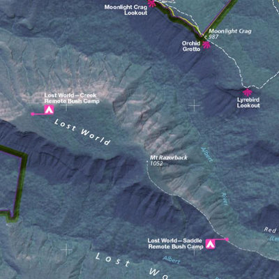 CartDeco Lamington National Park digital map