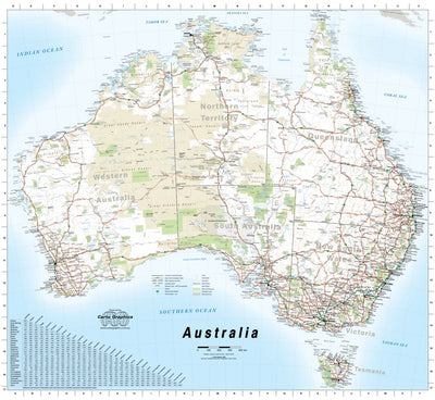 Carto Graphics Australia digital map