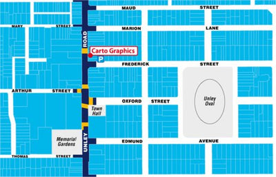 Carto Graphics The Block digital map