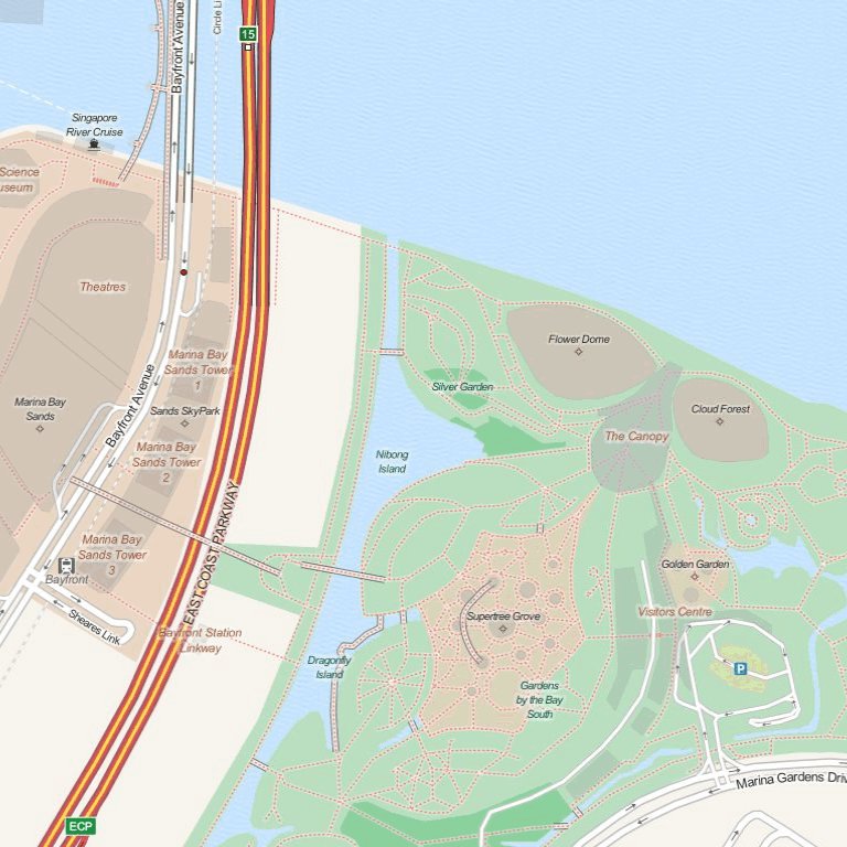 Gardens By The Bay Map by CartoonMaps | Avenza Maps