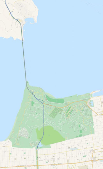 CartoonMaps Golden Gate Bridge digital map