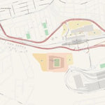 CartoonMaps San Paolo Brazil Stadium Zone digital map