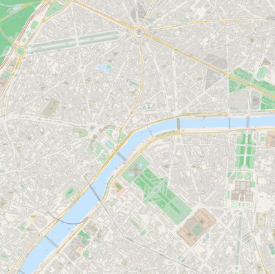 CartoonMaps Tour Eiffel & Arc de Triomphe digital map