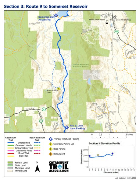 Catamount Trail - Section 3 Map by Catamount Trail Association | Avenza ...