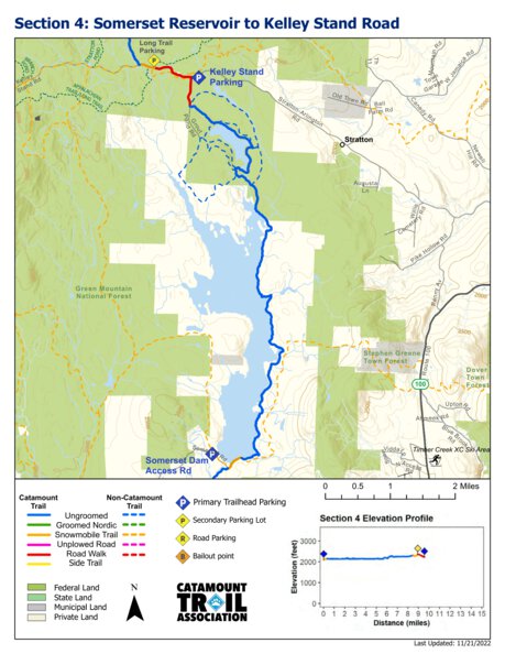 Catamount Train Catamount Trail - Section 4 Map by Catamount Trail Association | Avenza ...