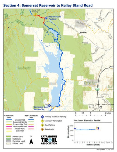Catamount Trail Association Catamount Trail - Section 4 digital map