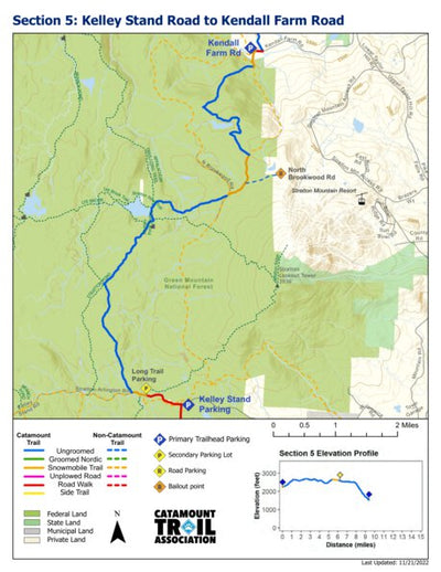 Catamount Trail Association Catamount Trail - Section 5 digital map