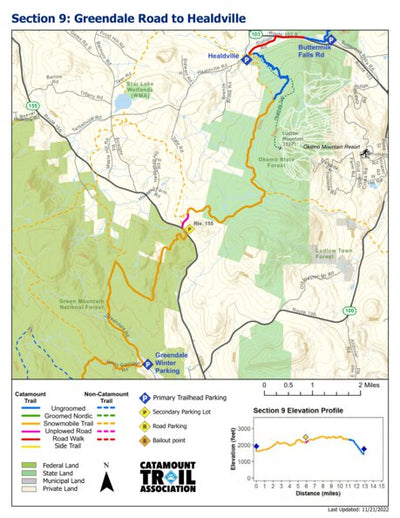 Catamount Trail Association Catamount Trail - Section 9 digital map