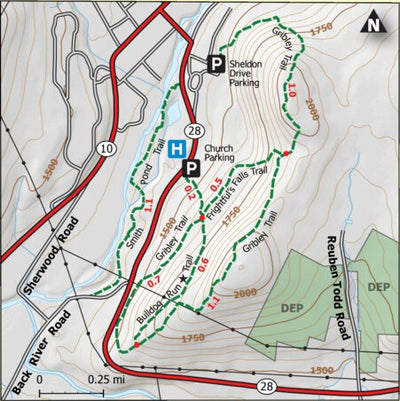 Catskill Mountain Club Delhi Trails digital map