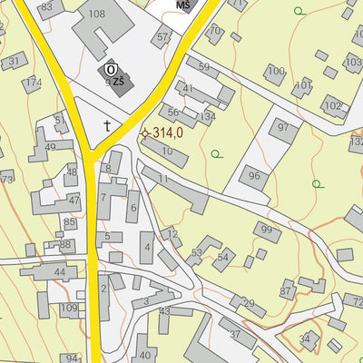 Český úřad zeměměřický a katastrální Turnov (0205-D-21-1) digital map