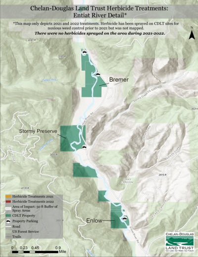 Chelan-Douglas Land Trust Entiat River Detail digital map