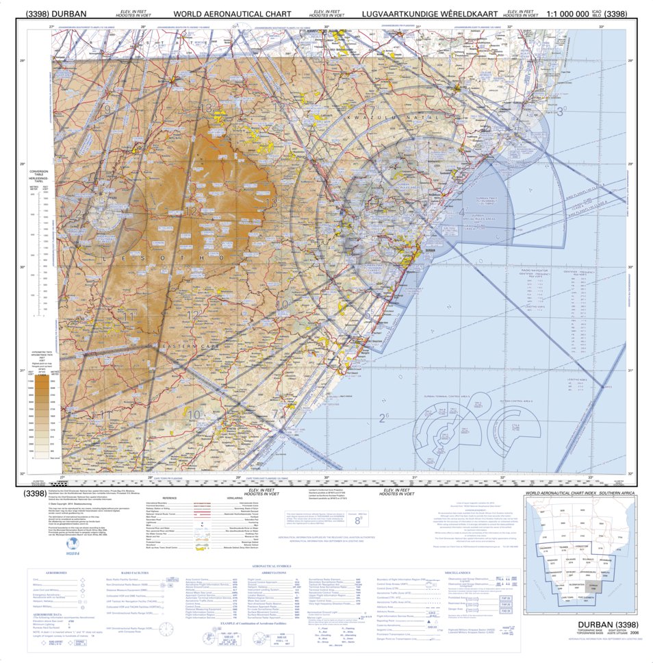 Derben Map 3398 DURBAN Map by Chief Directorate: National Geo-spatial Information ...