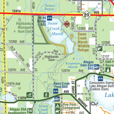 Christopher J Bessert Allegan County 2014-2015 Official Road Map digital map