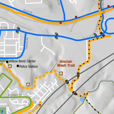 City of Flagstaff Flagstaff Urban Trails and Bikeways Map digital map