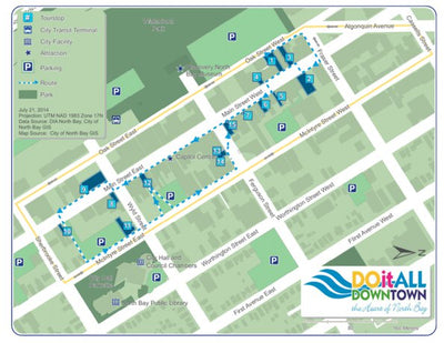 City of North Bay GIS North Bay Building Tour digital map