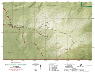 cloudhiking.com Deer Mountain Trail Map digital map