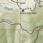cloudhiking.com Mount Le Conte Trail Map digital map