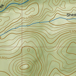 cloudhiking.com Pikes Peak - Barr Trail and Cog Rail Map digital map
