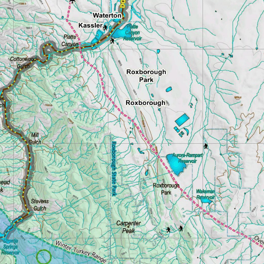 Unit 104 Turkey Concentrations Map by Colorado HuntData LLC | Avenza Maps